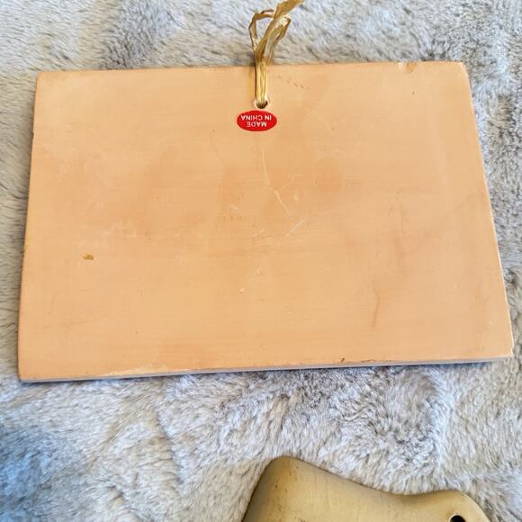 Lot Brown Bag Cookie Art Mold Homemade Bread & Pampered Chef Heart Baking Stone - Picture 7 of 8